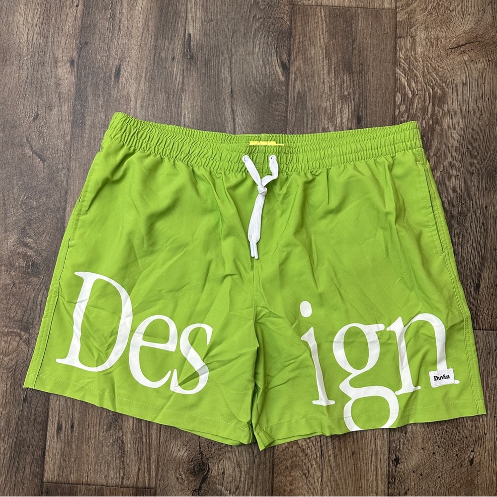 Duvin Design Swim Shorts Cactus Men Light Green Size  XXL